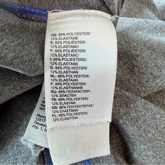 The North Face Tops The North Face Athletic Womens Grey W Blue Logo